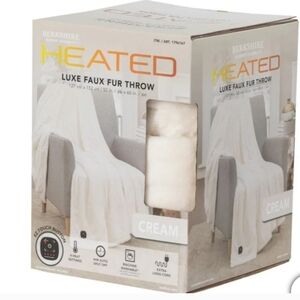 Berkshire Life Heated Throw, new, Cream